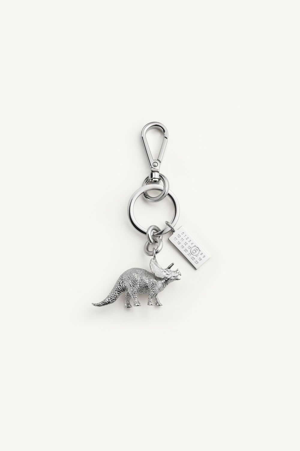Dinosaur charm keyring