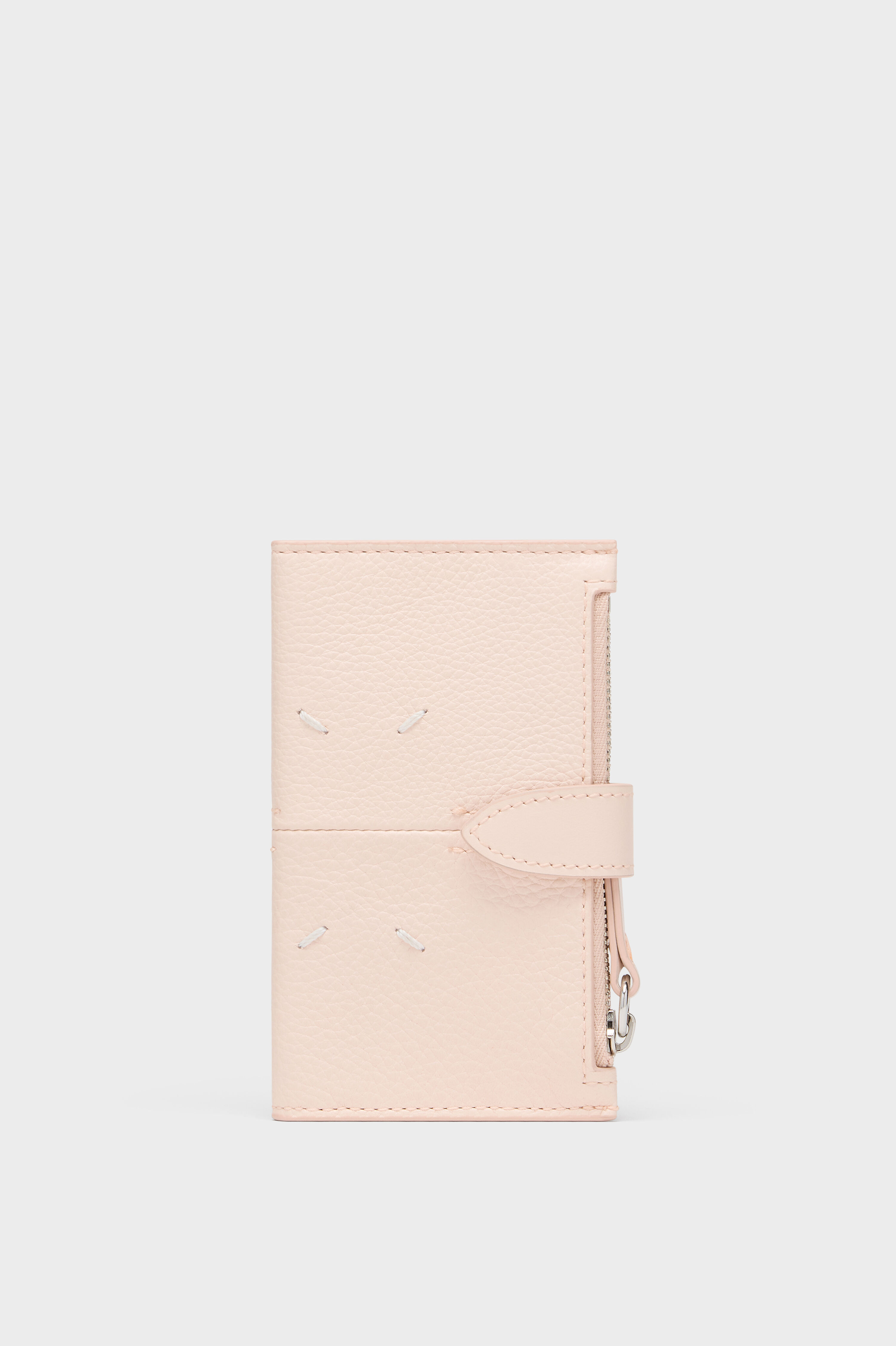 4ステッチ レザー ジップカードホルダー