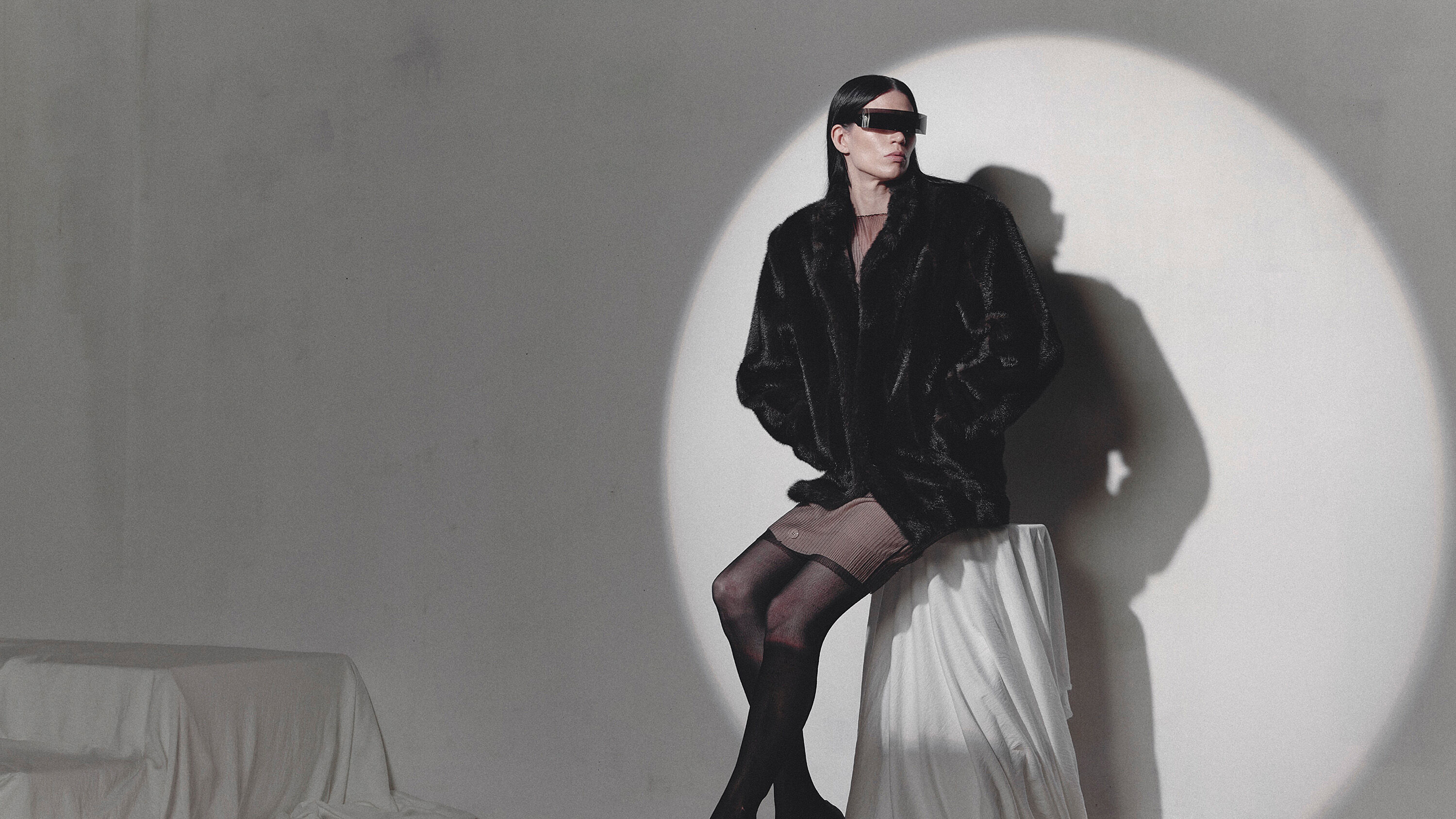 MN-0783 美品 MM6 MAISON MARGIELA エムエム6 メゾンマルジェラ スクエア ノースリーブ ロングワンピース ホワイト 総柄 L相当 春夏 MM6 Maison Margiela | HOUYHNHNM (HOUYHNHNM)