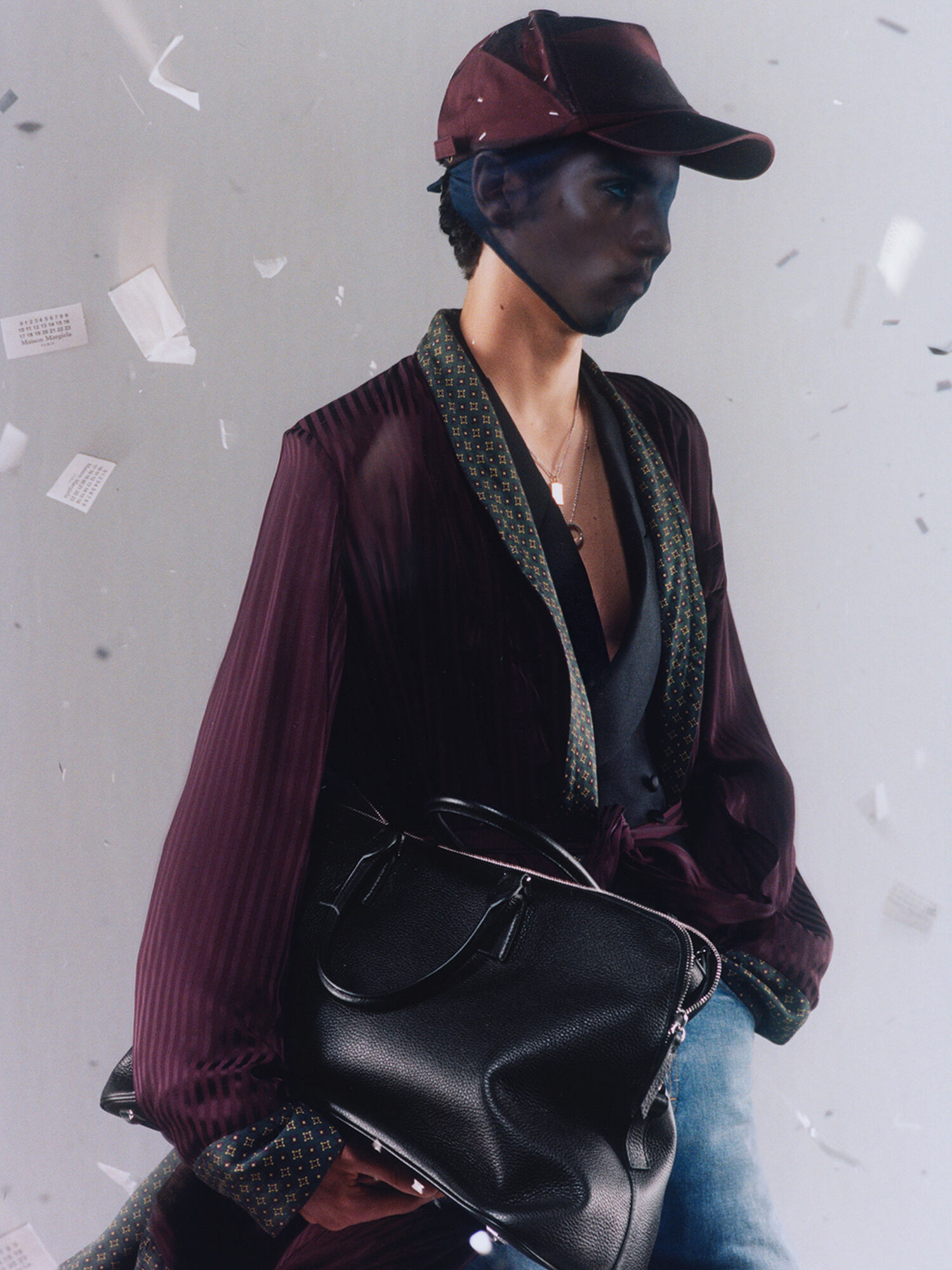 Water-repellent cotton gabardine coat