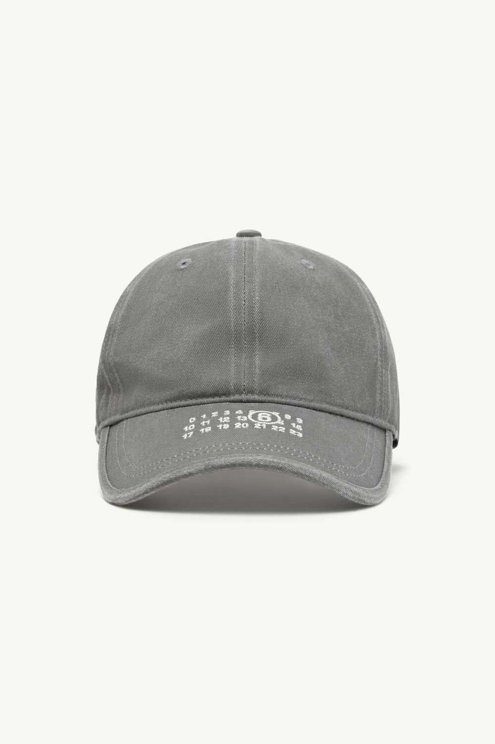 Washed cotton label cap