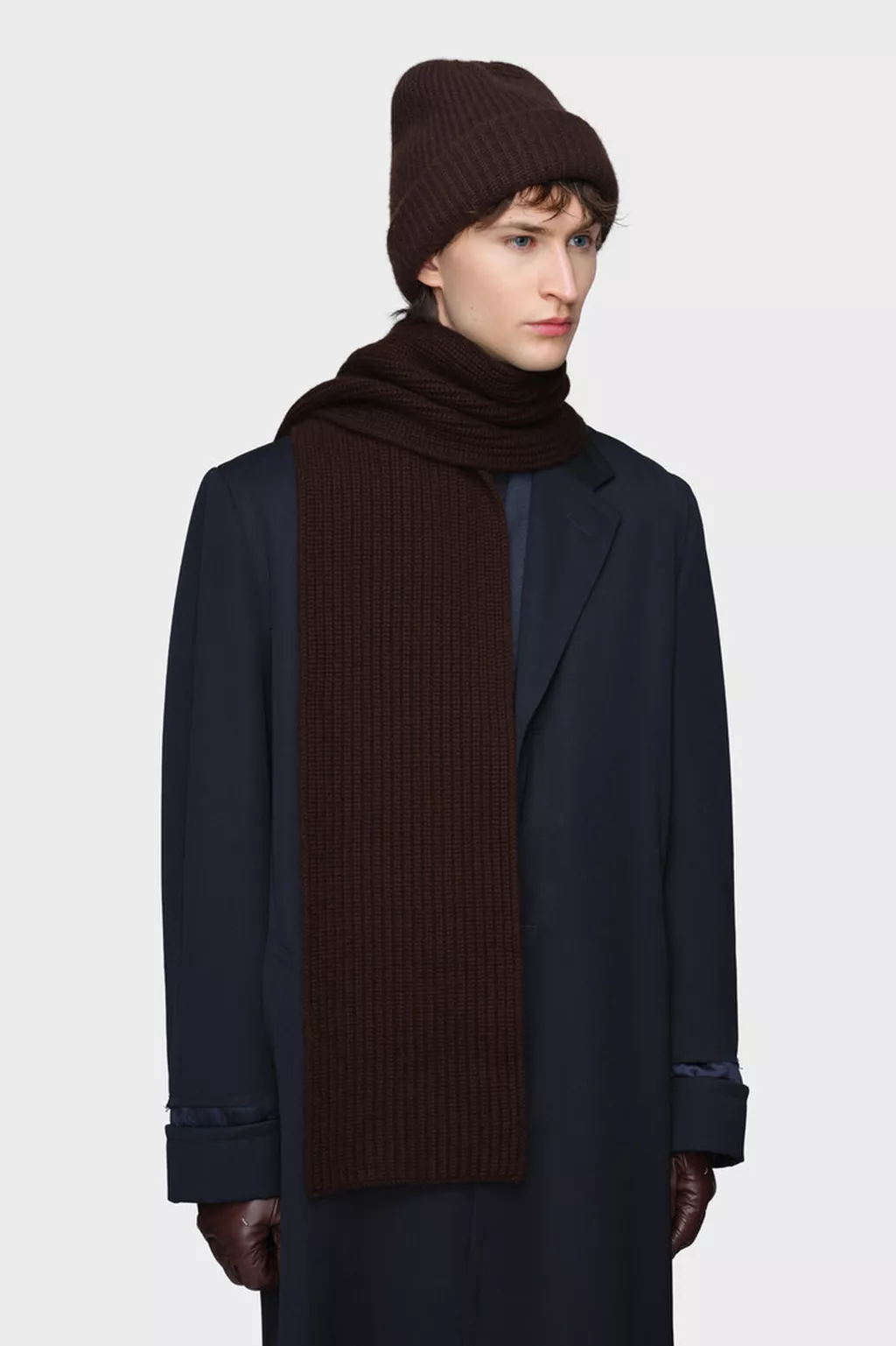 初期　Martin Margiela 04aw カシミア　ストール　ブラック Men's Brown Cashmere Scarf | Maison Margiela