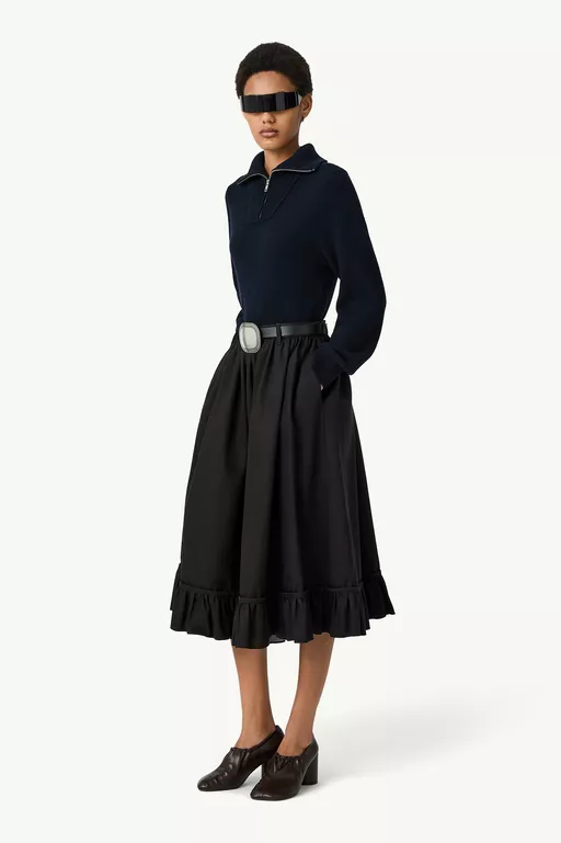 Quilted lining gathered skirt - Skirts