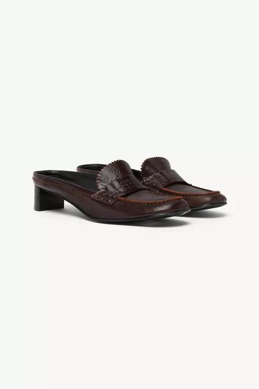 Swing toe leather loafer - Slippers