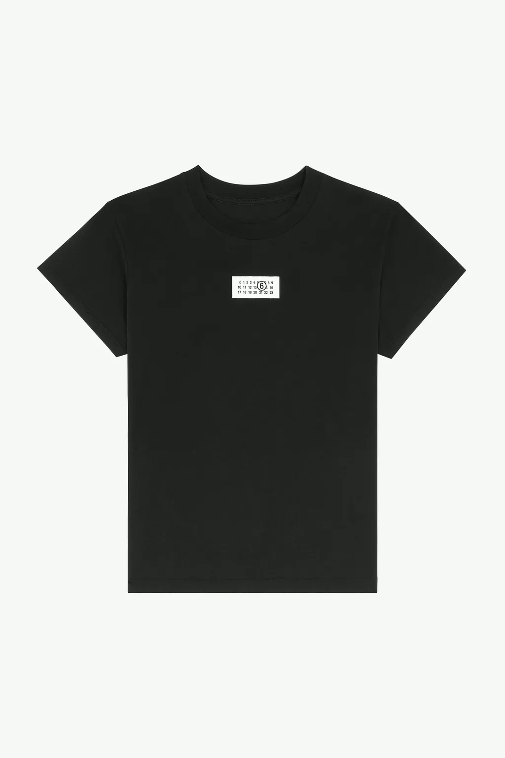 Black Numeric Cotton Jersey T-shirt | MM6 Official