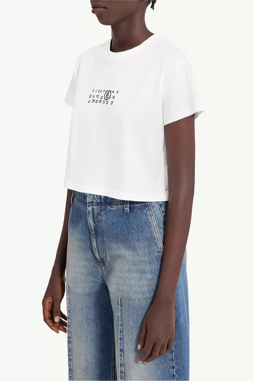フリップト プリント オーバーダイドTシャツ - Tシャツ
