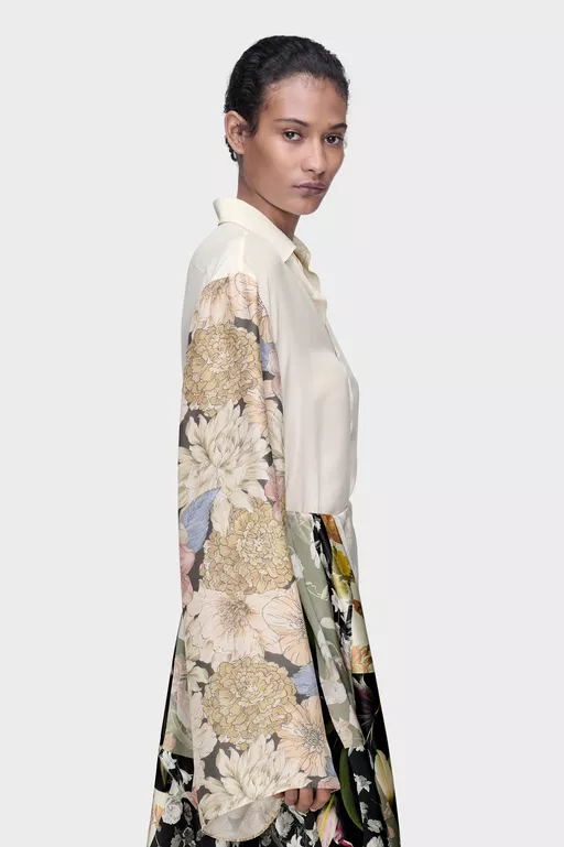 Silk Floral Shirt - Shirts
