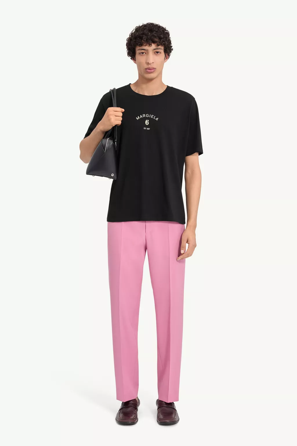 Black Mannequin Print Jersey T-Shirt | MM6 Official