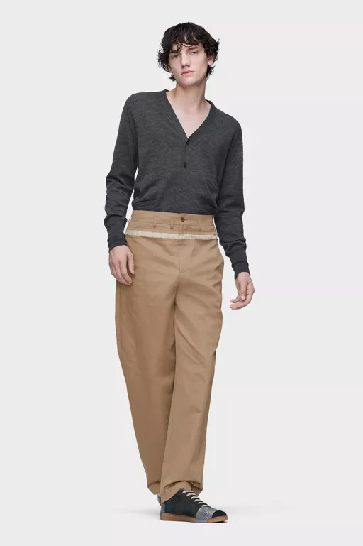 Wool-blend V-neck cardigan - Cardigan