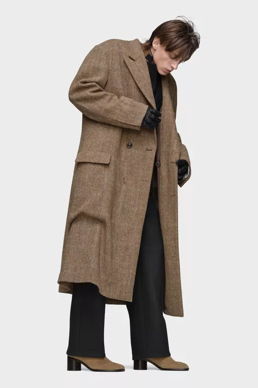 Double-breasted wool coat - Coats