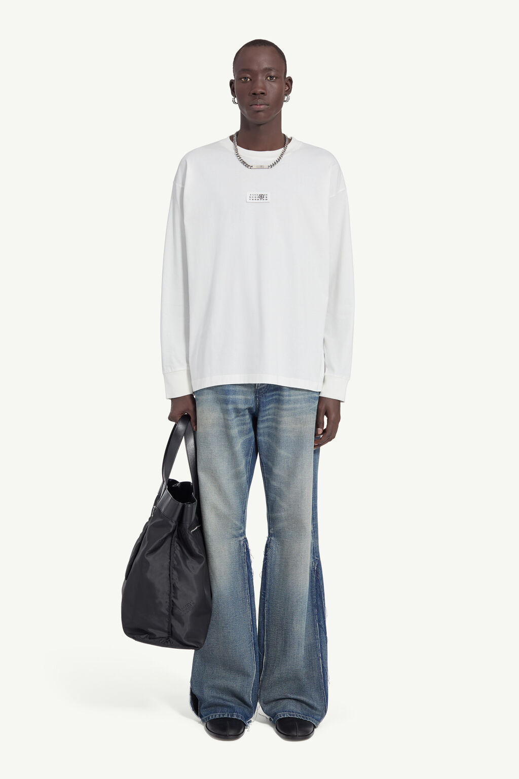 MM6 White Cotton Dress Shirt