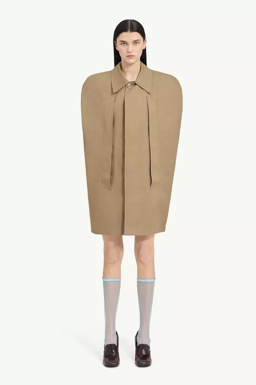 Waterproof Cotton Cape Coat - Coats