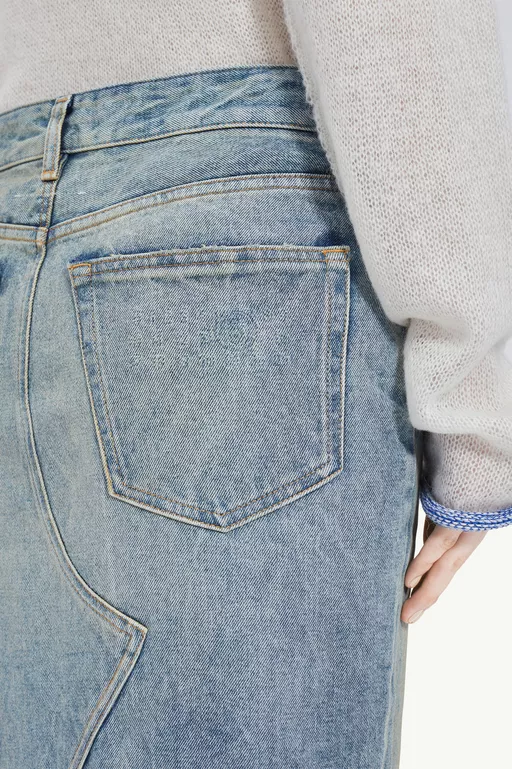 Gonna midi in denim - Gonne