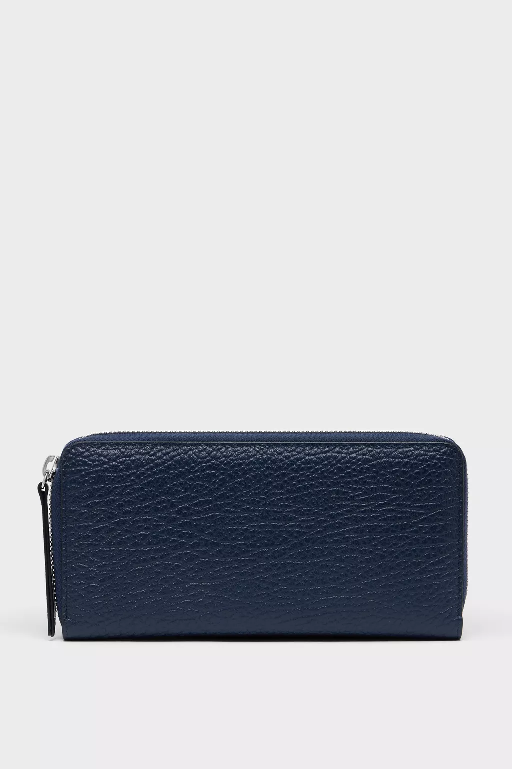 4ステッチ バイカラー ジップアラウンドウォレット ブルー | Maison