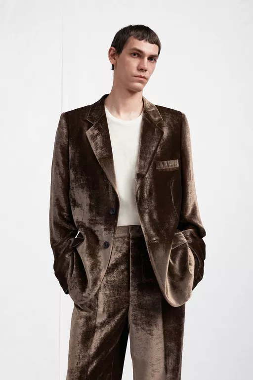 Fusion Velvet Blazer - Jackets