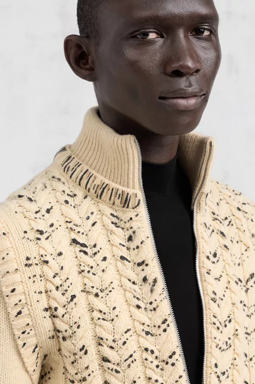 Virgin Wool Cardigan - Cardigan