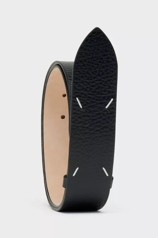 MAISON MARGIELA マルジェラ 4ステッチベルト Black Calf Leather Four Stitches Belt | Maison Margiela