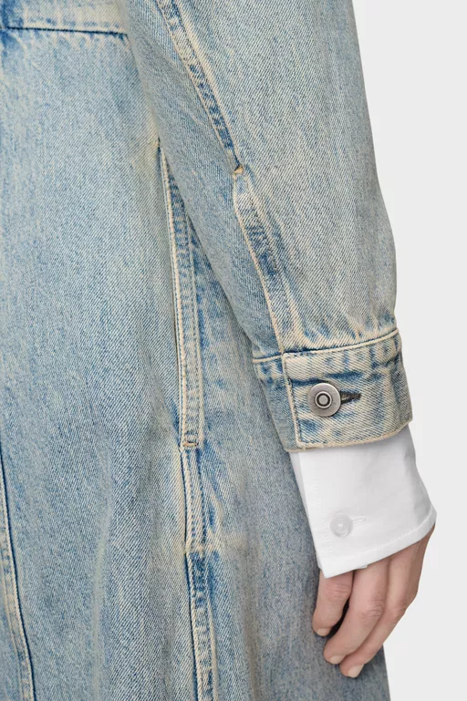 Denim Maxi Coat - Coats