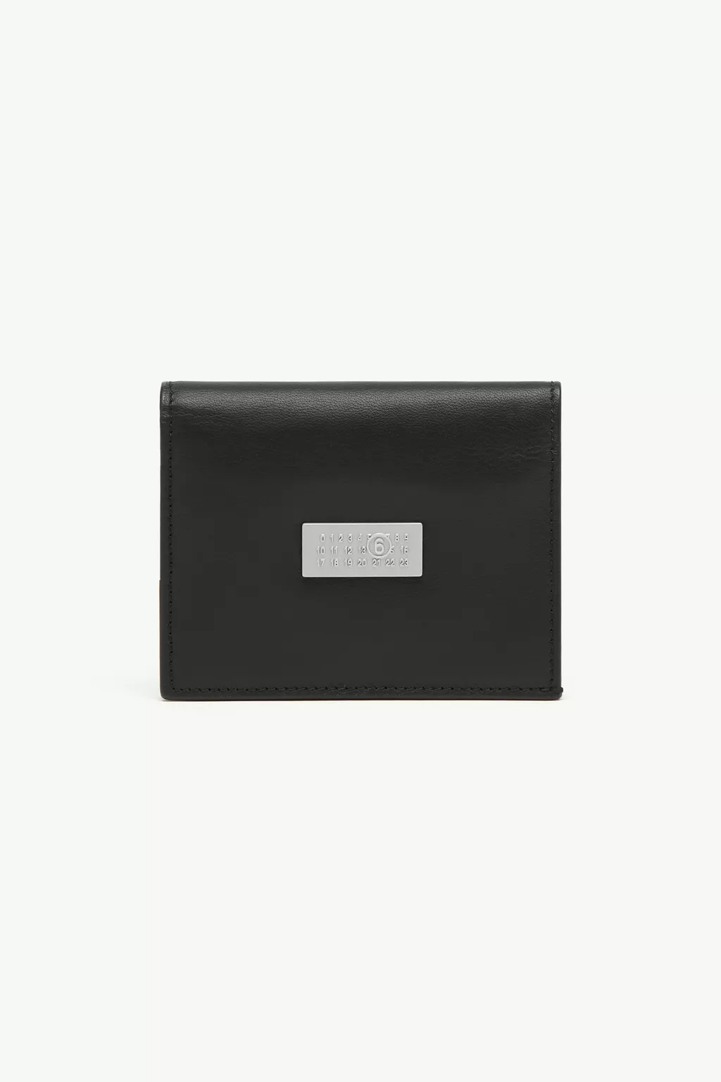 Black Leather wallet | MM6 Official