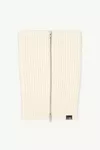 White - Wool neck warmer