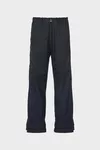 Dark blue - Wool trousers