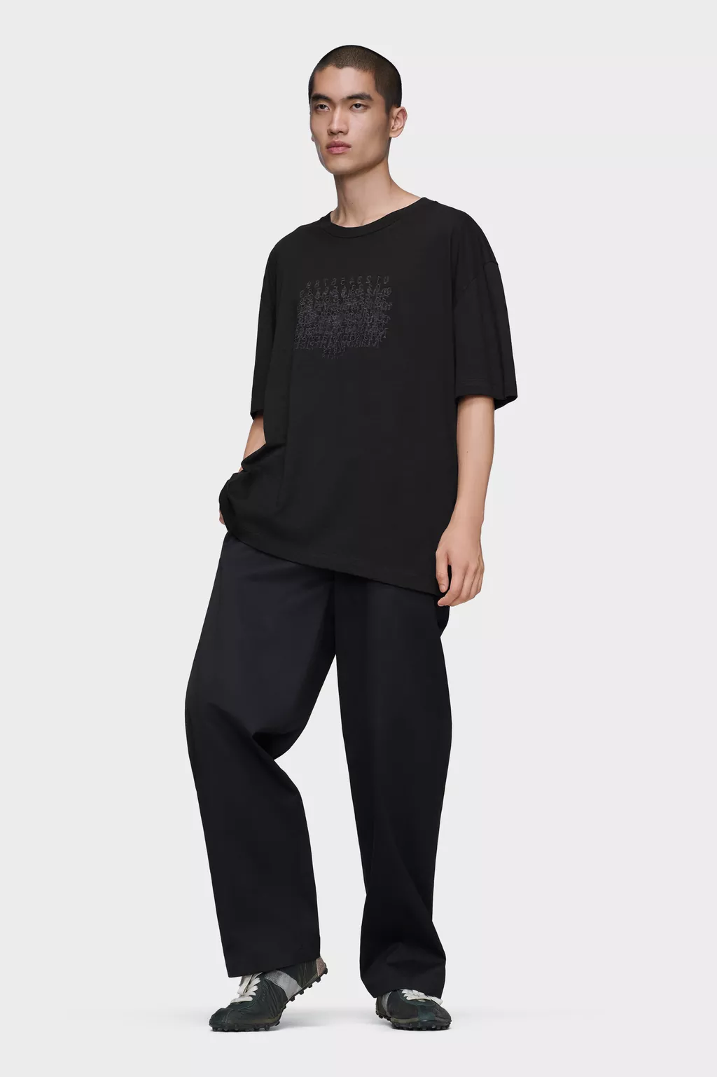 Black Cotton Numerical T-shirt | Maison Margiela Official