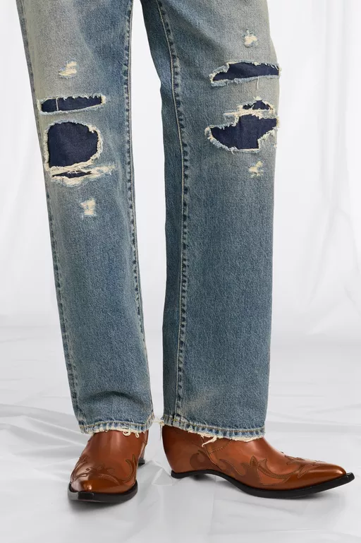 Heel-less Western Ankle Boots Flames - Ankle Boots