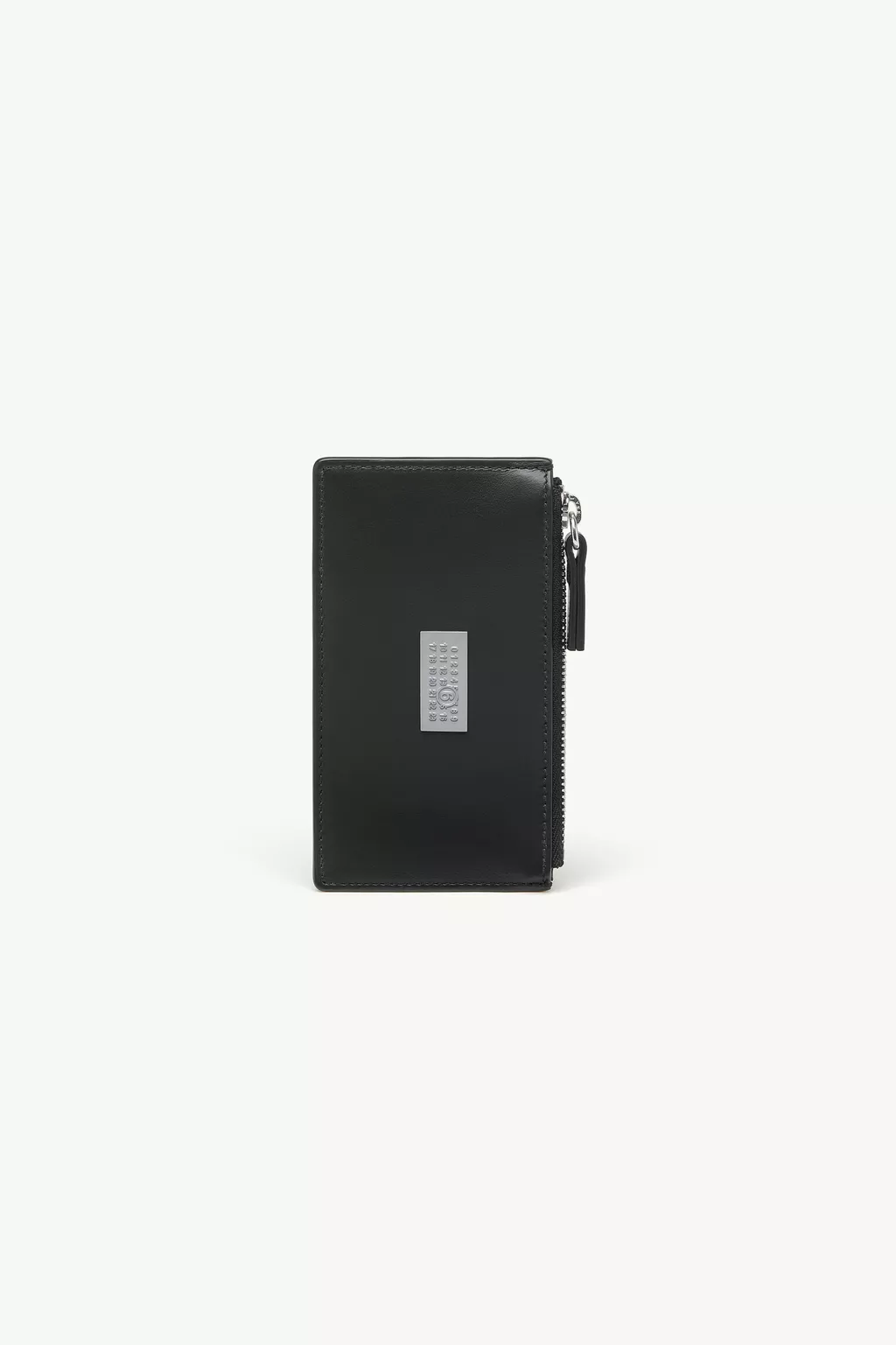 Black Leather Bifold Zipped Cardholder | Maison Margiela