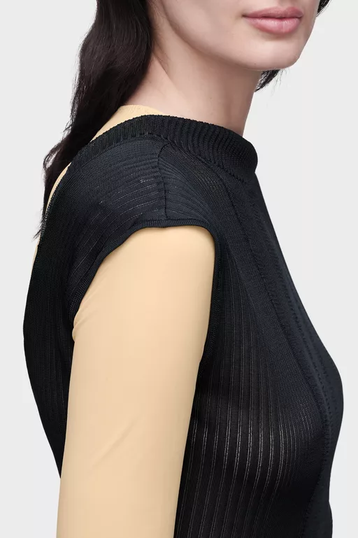 Fitted Knit Top - Knitwear