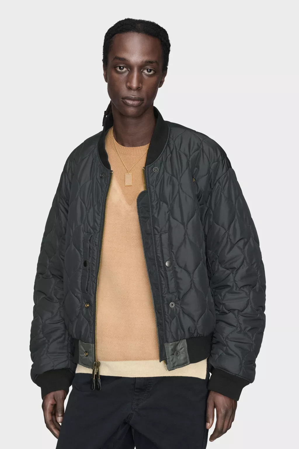 Dark grey Reversible Bomber Jacket | Maison Margiela Official