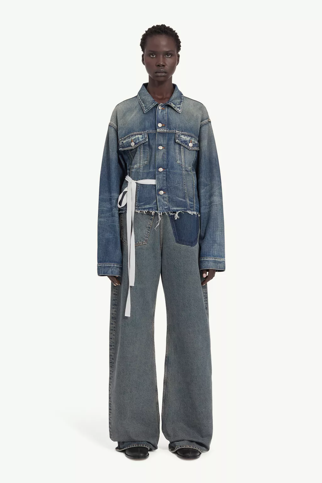 Blue Denim jacket | MM6 Official