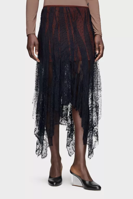 Lace Midi Skirt - Midi Skirts