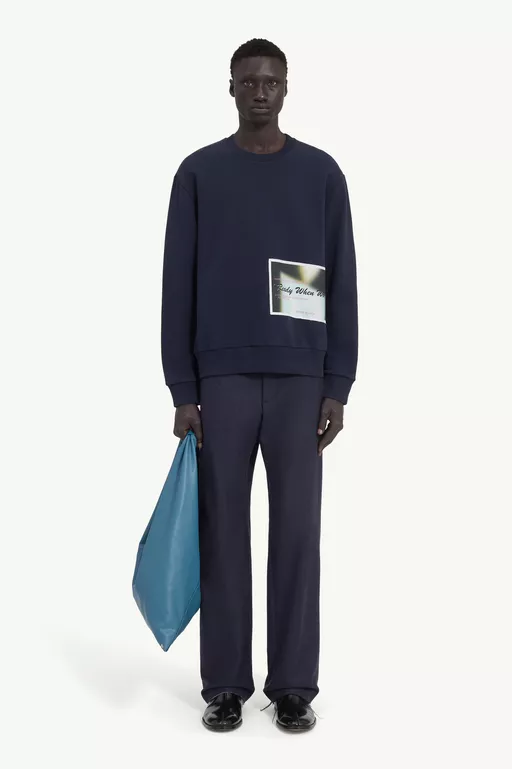 Patch cotton sweatshirt - Sweatshirts