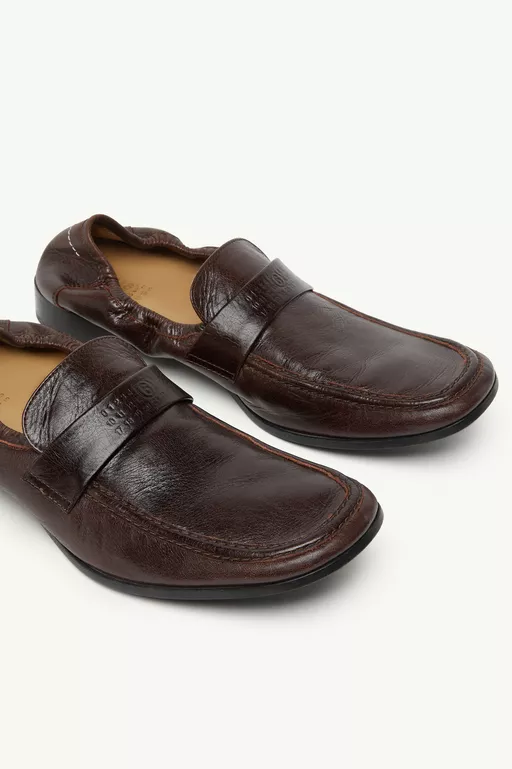 Swing-toe leather loafers - Moccasins