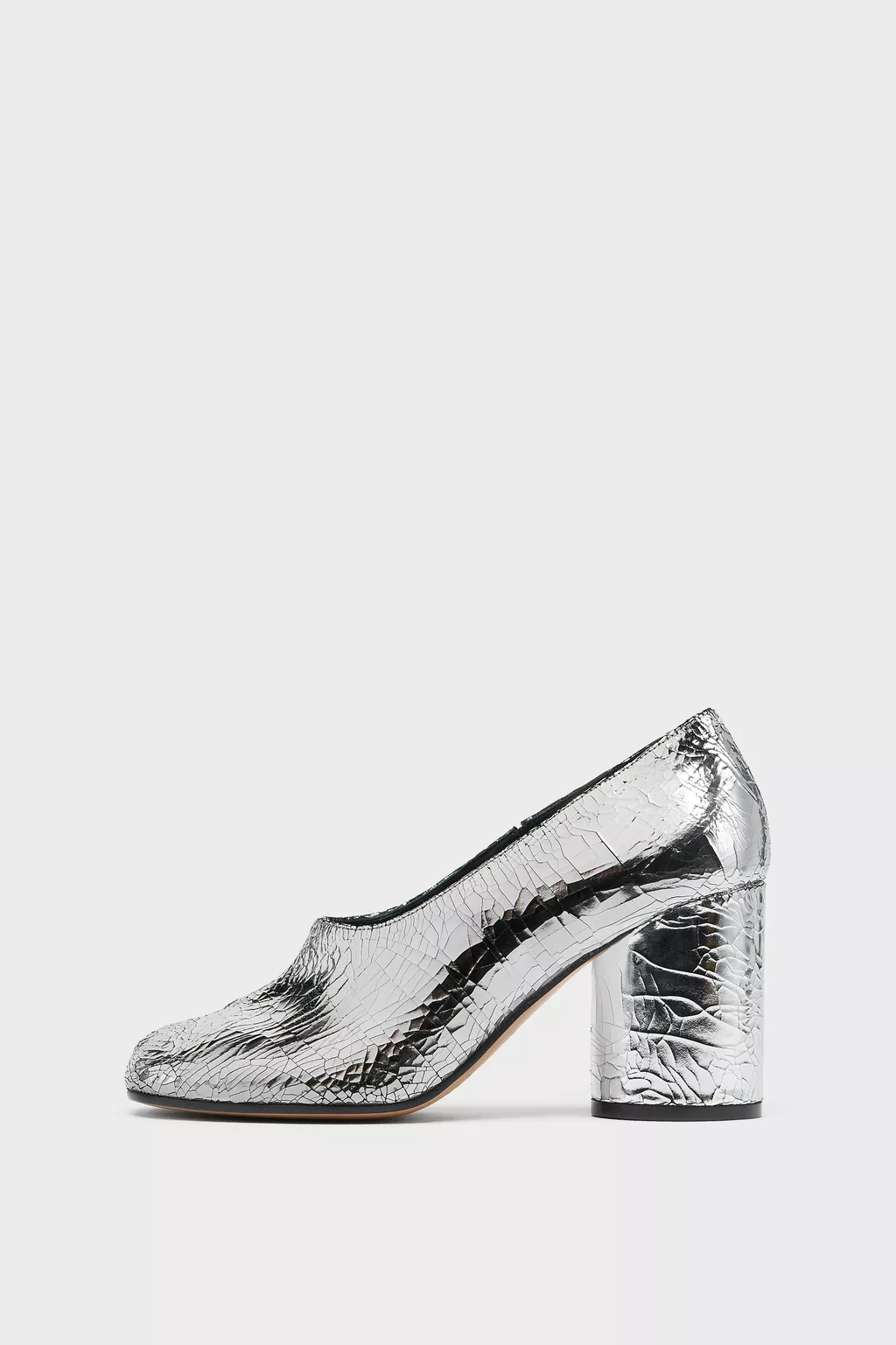 Silver Tabi décolleté pump broken mirror | Maison Margiela Official
