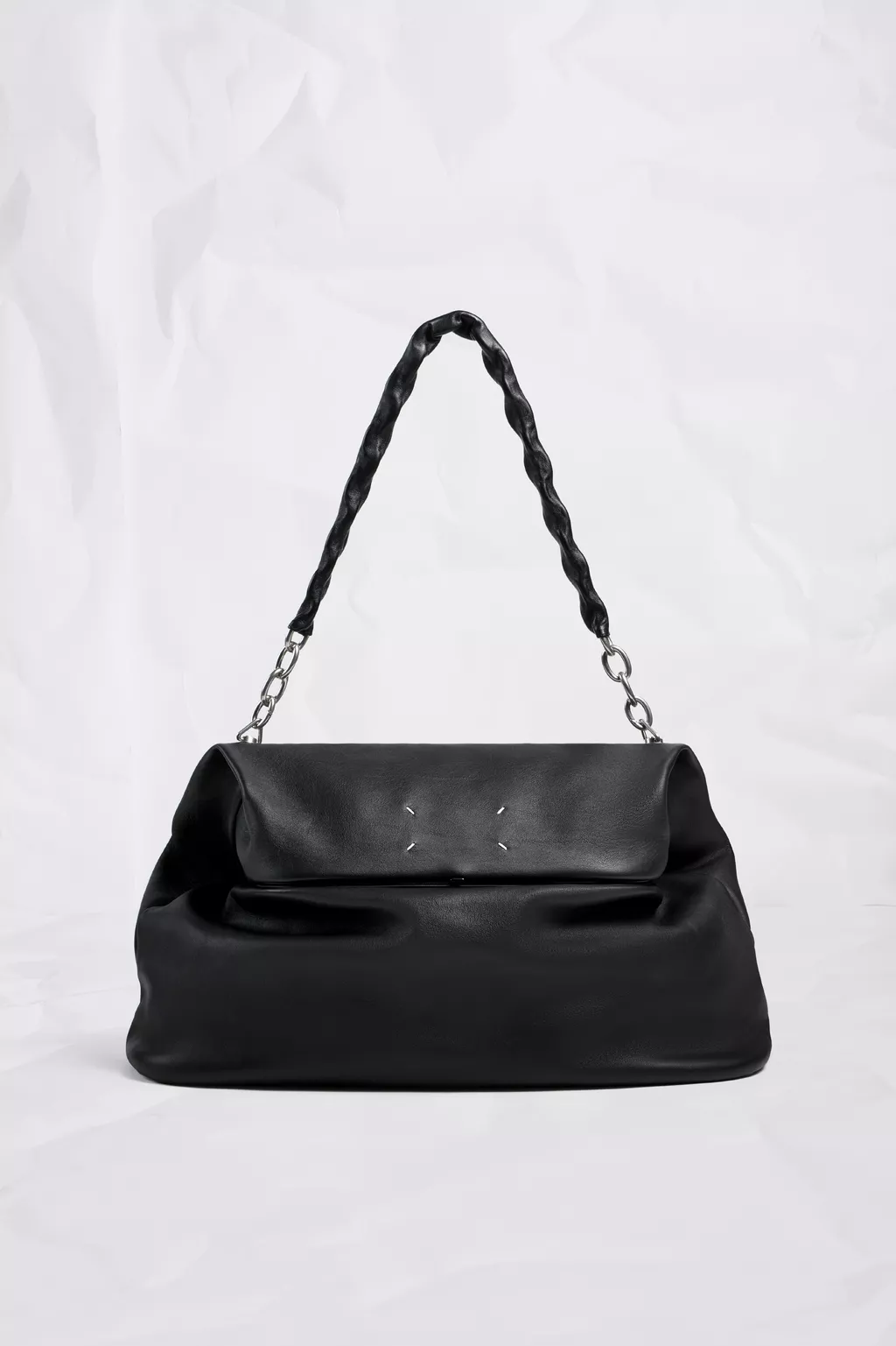 Maison Margiela レザーハンドバッグ Black Link Large | Maison Margiela Official