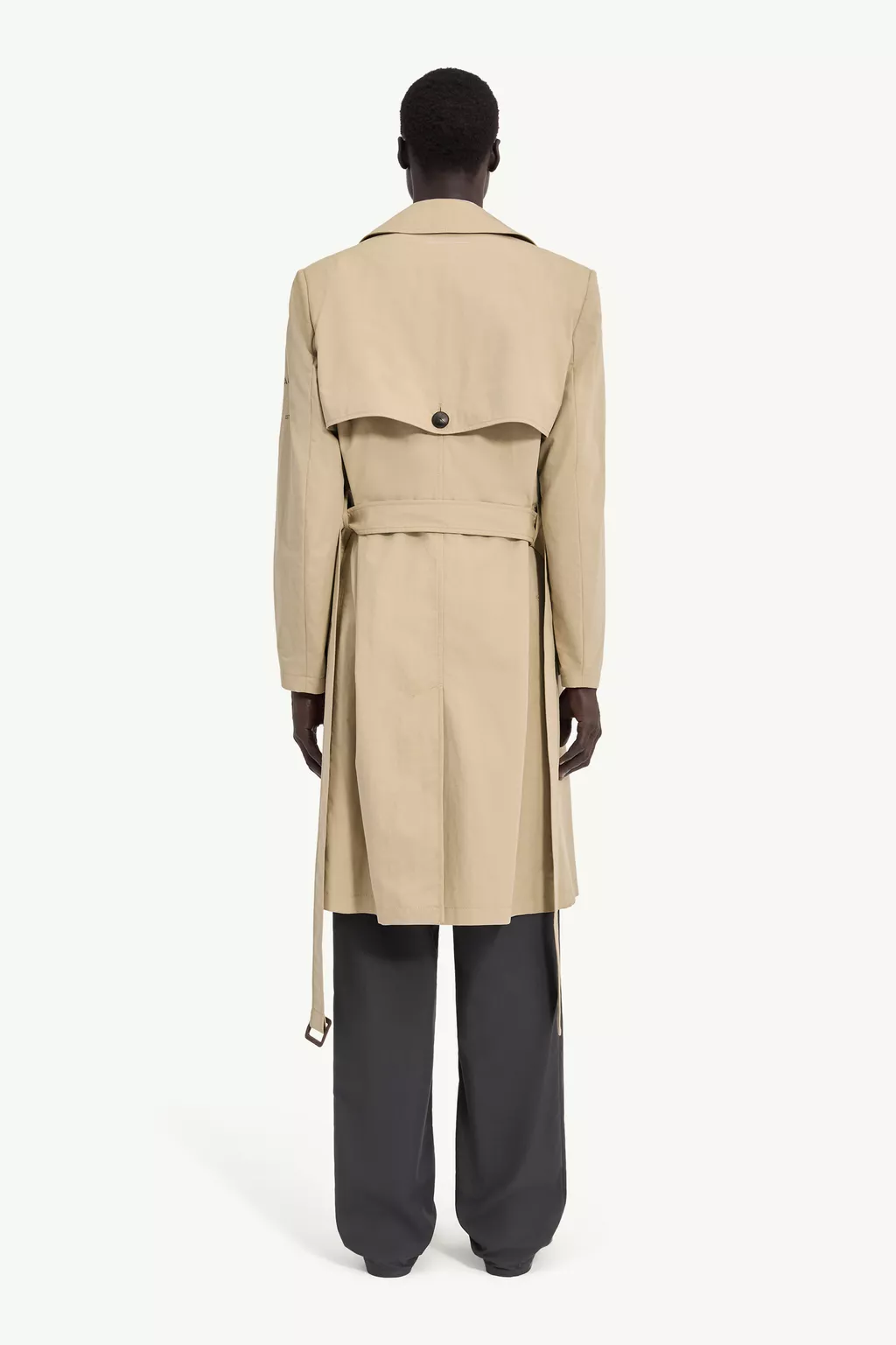 Brown Double-Breasted Belted Trench Coat | MM6 Official