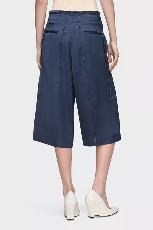 Patchwork Satin Shorts - Shorts