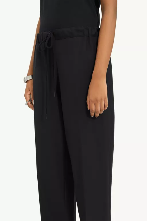 Black Tapered Tailored Trousers - Pants