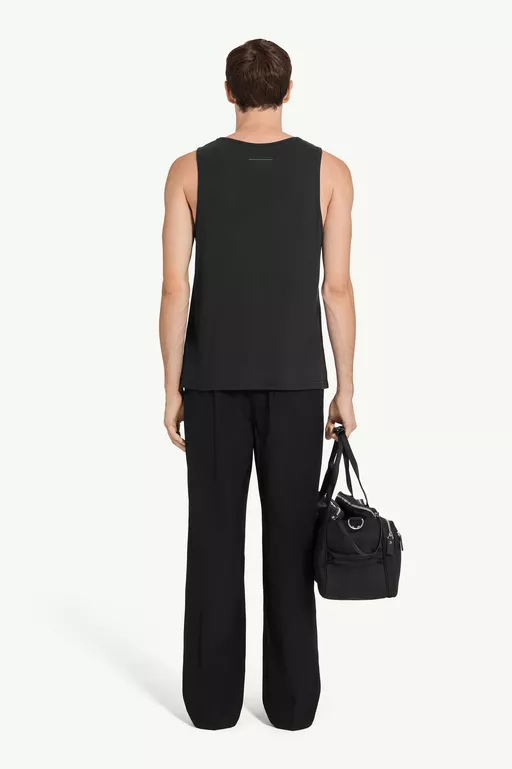 Ribbed jersey tank top - Short-sleeved Top
