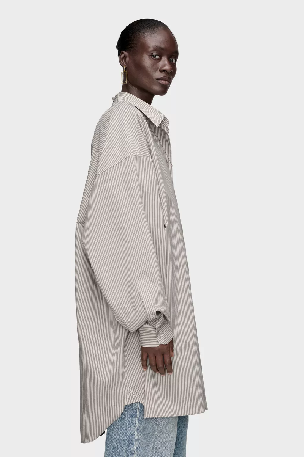 Light Grey Folded Collar Shirt | Maison Margiela Official