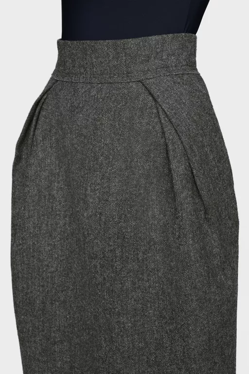 Wool midi skirt - Midi Skirts