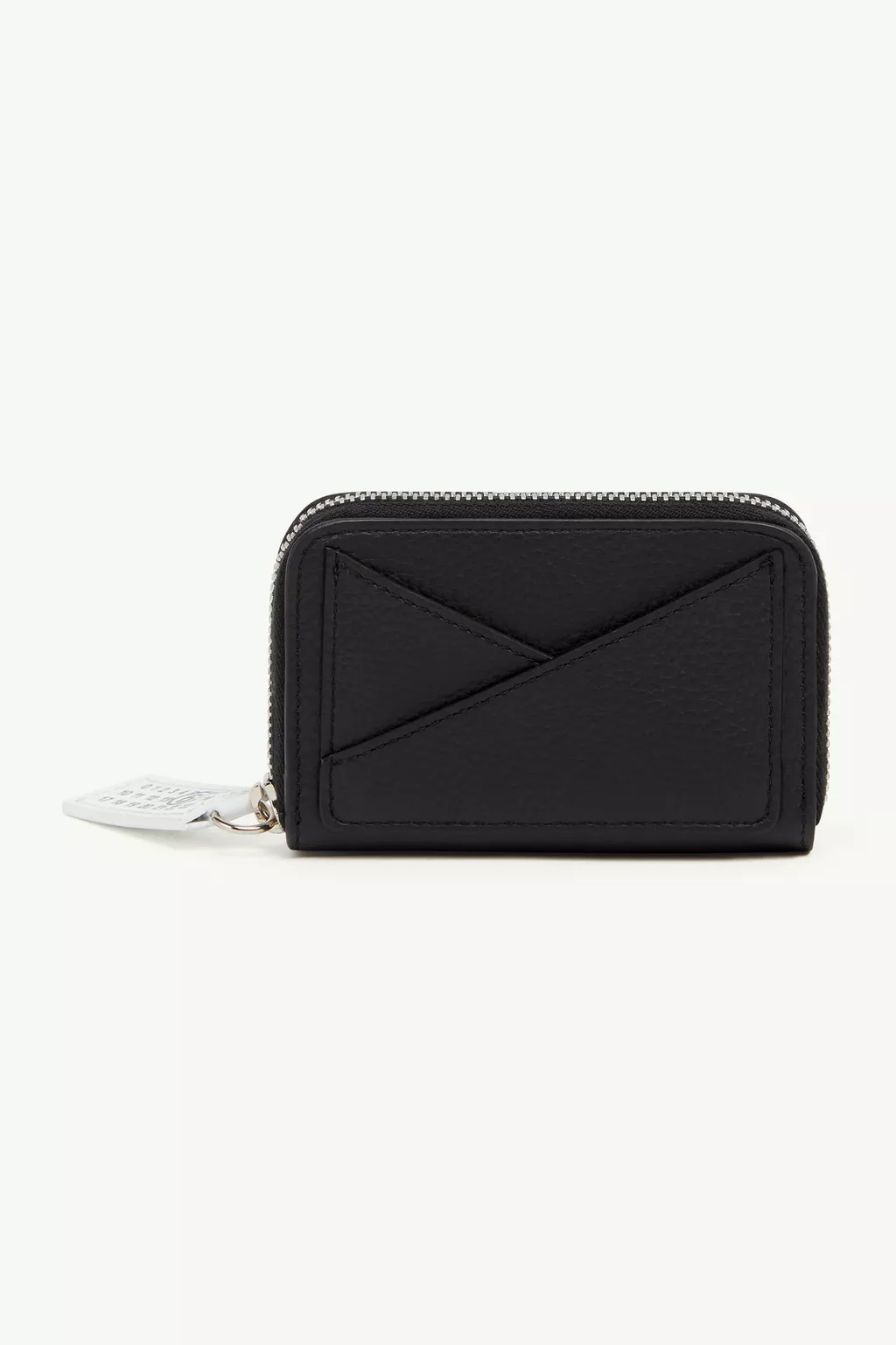 Black Japanese 6 zip around wallet | MM6 Official