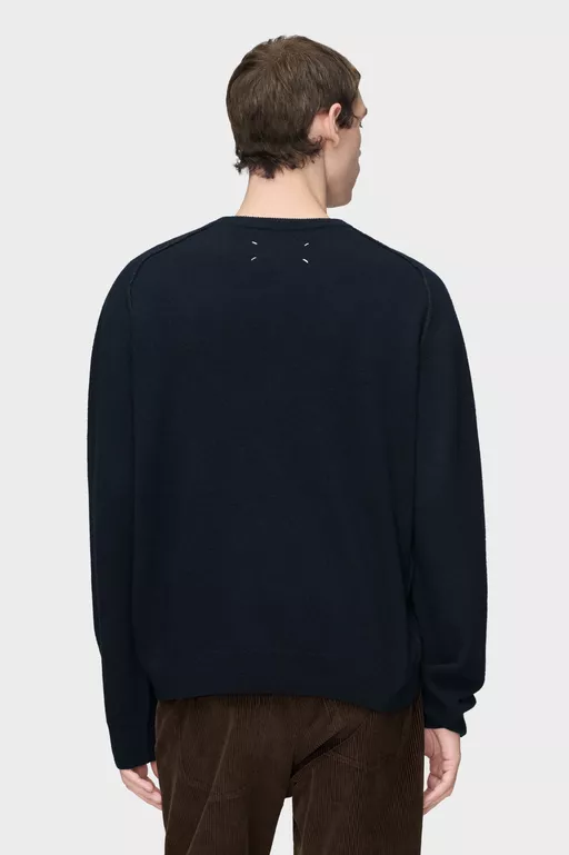 Virgin Wool Crewneck Sweater - Knitwear