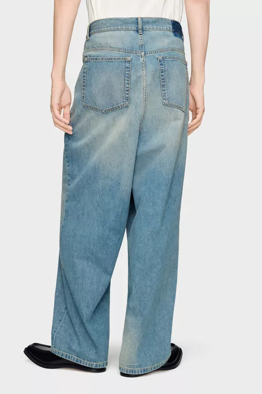 Wrap Denim Jeans - Denim