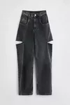 Black - Cut-out jeans