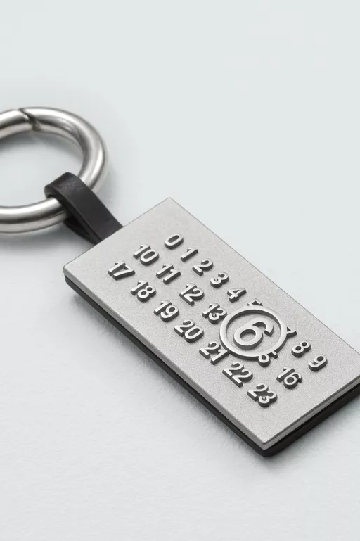 Numeric Plaque Bag Charm - Key Rings