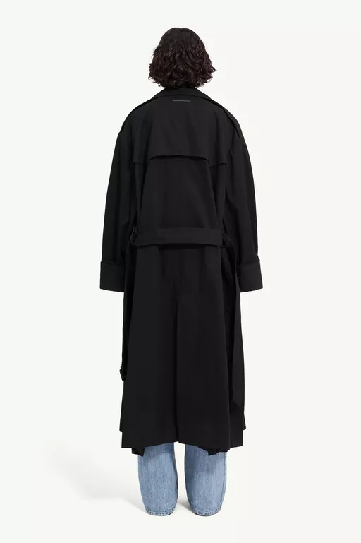 Cotton twill trench coat - Raincoats