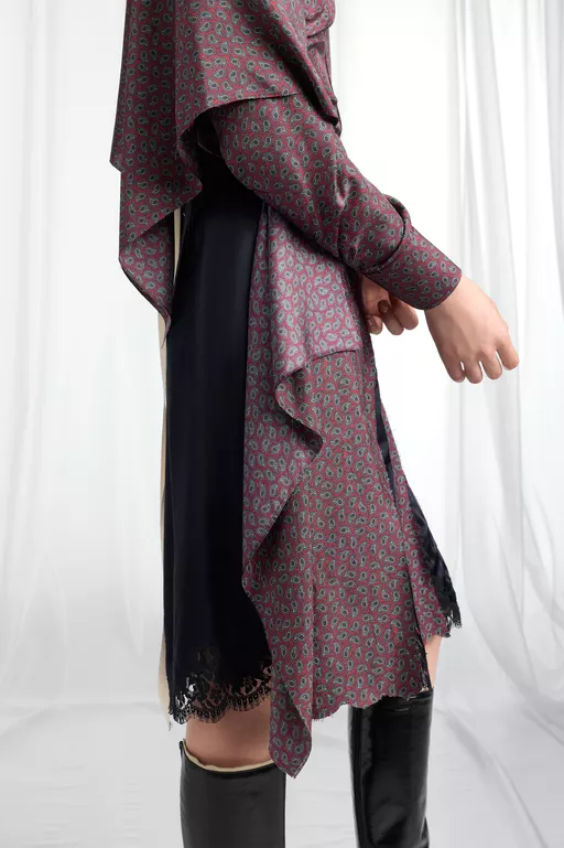 Fusion Paisley Midi Skirt - Midi Skirts