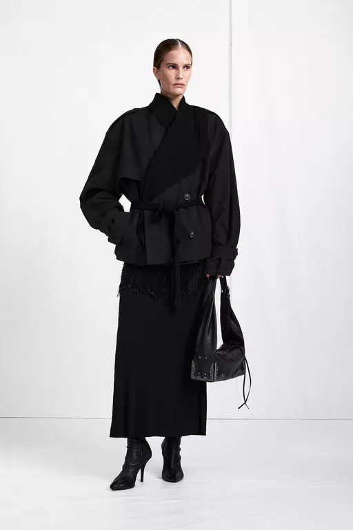 Draped Trench Jacket - Raincoats